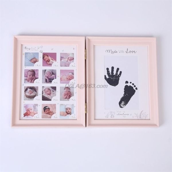 Baby Hand Footprint Keepsake Frame for Newborns' First Month Milestone
