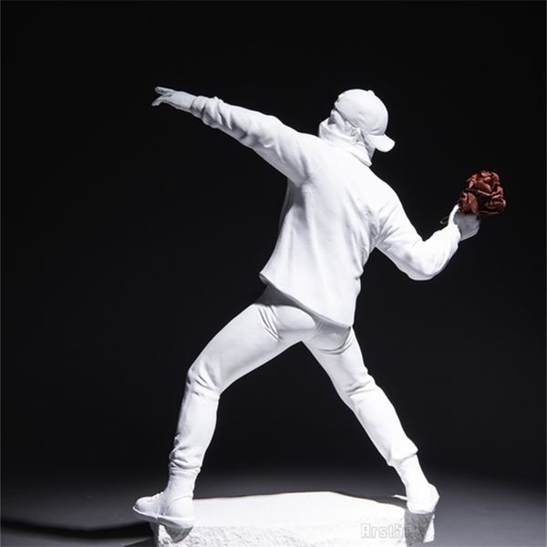 Banksy-inspired graffiti pop art sculpture for stylish home or office decor, perfect as a teen gift