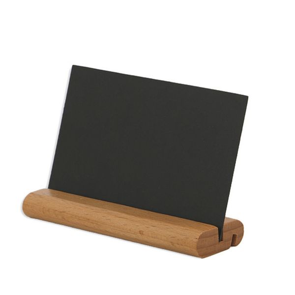 Blackboard-style mini decorative signs with wooden easel stands for weddings and parties