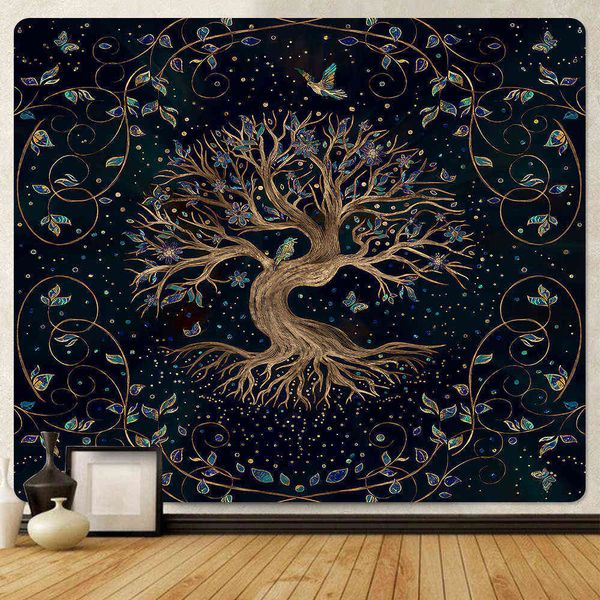 Bohemian-style tapestry for home decor, yoga mats, and large sofa blankets
