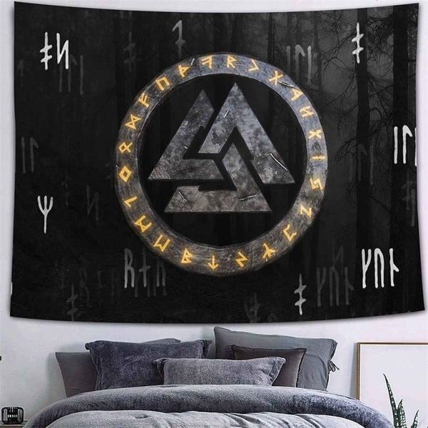 Bohemian-style tarot tapestry with sun and evil eye designs for dorm decor