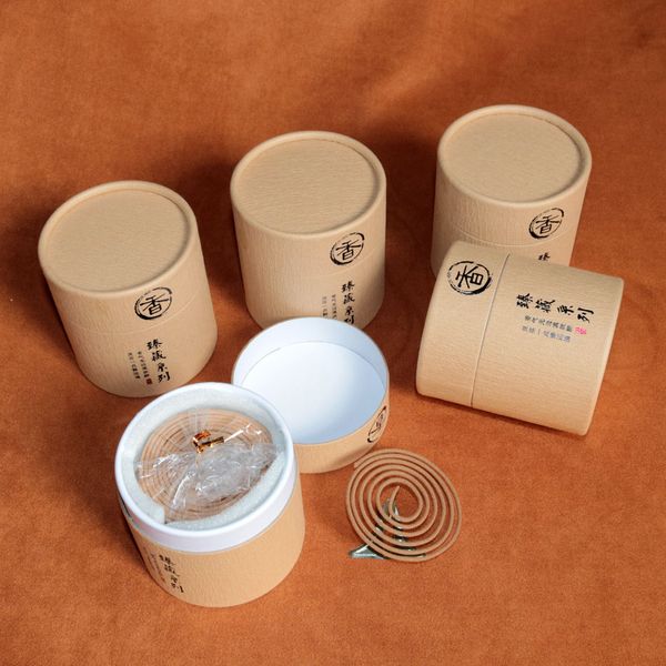 Burning 4-hour jasmine scented sandalwood incense coils, 48 per box, for fresh indoor fragrance