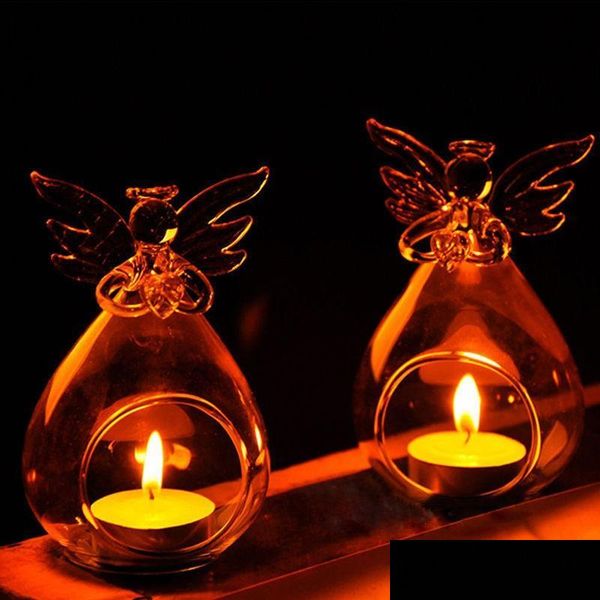 Candle Holders Romantic Angel Crystal Glass Holder Hanging Tea Light Lantern Candlestick Burner Vase Diy Party Decoration Dr Dhdng

Romantic angel-shaped crystal glass candle holders for hanging tea lights, lanterns, or DIY party decor