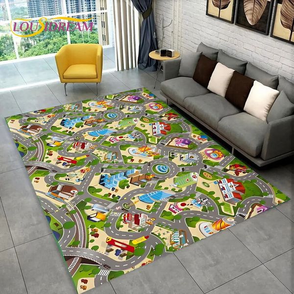 Carpet Child Playmat Highway Simulated City Traffic Playroom Area Rug Carpet for Home Living Room Bedroom Sofa kids Non-slip Floor Mat 23111

Highway-themed kids playmat carpet for home, simulating city traffic in living room, bedroom, or sofa area with non-slip floor mat