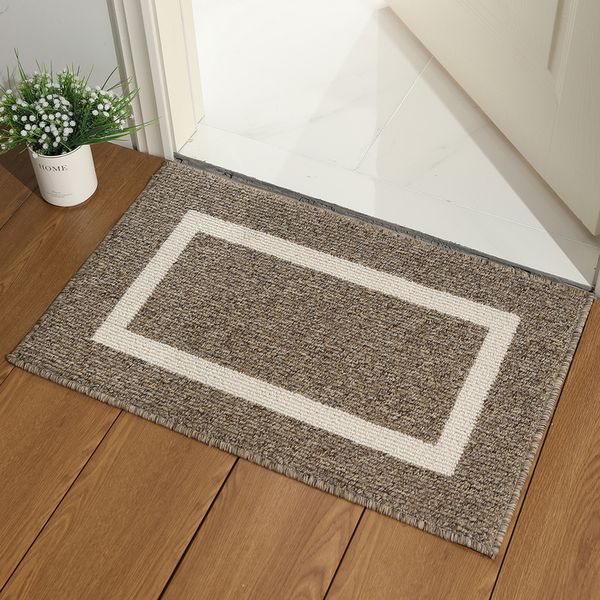 Carpet Only Dirt Resistant Entrance Door Mat Outdoor Soft Kitchen Rug Non-Slip Floor Protector Clean Feet Absorbent Welcome Doormat 230731