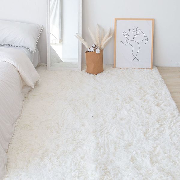 Carpet White Fluffy Plush s Living Room Decoration Thicken Bedroom Bedside Mats Nonslip Childrens Soft Large Rugs 230406

White fluffy plush carpet for living room decor, thick bedroom and bedside ...