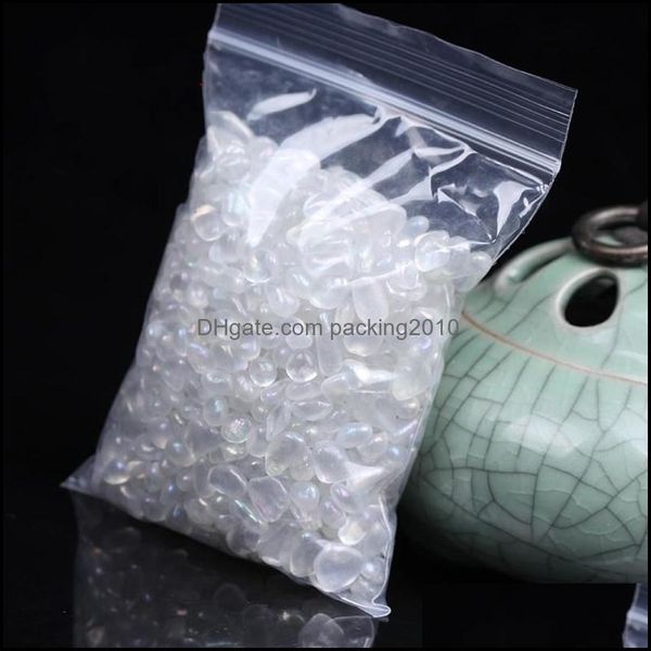 Compact natural white moonstone ornament for home decor, promoting wellness with radiation shielding and degaussing properties