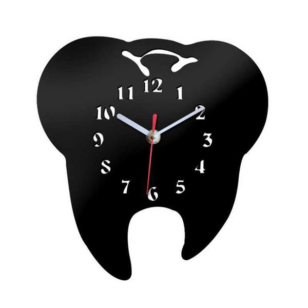 Creative dental-themed wall clock for clinic or home decor, silent design ideal for kids' rooms and living spaces