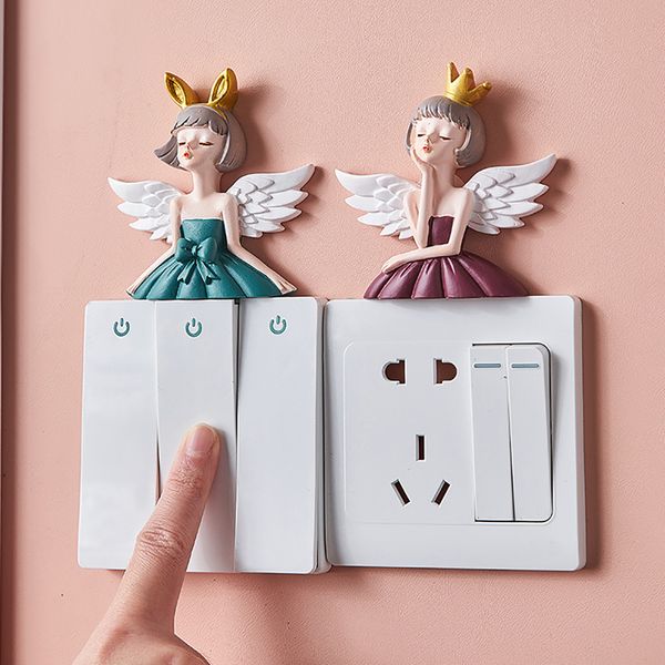 Creative wall decals featuring cartoon girl designs for stylish home decor, perfect as pink-themed room accessories or gifts