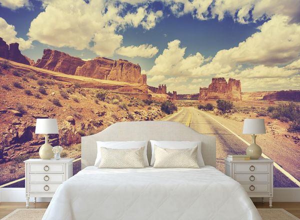 Custom 3D landscape photo wallpaper for living room sofa and TV background decor mural