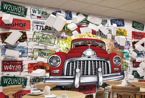 Custom 3D mural wallpaper for living room TV walls, featuring European-style designs on rolls