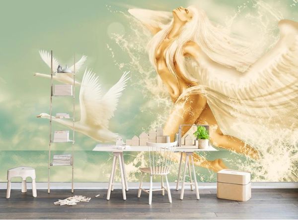 Custom wallpapers for creative home decor in living rooms, bedrooms, and TV backgrounds