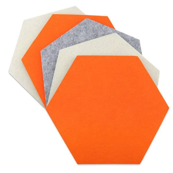 Customizable self-adhesive wall stickers for decorative message boards in various shapes like round, square, and hexagon