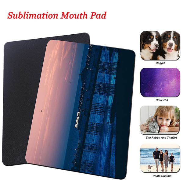 Customizable sublimation mouse pad for DIY computer keyboard mats with heat transfer coating