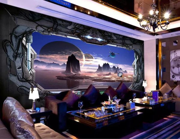 Customized large 3D murals for modern living room wallpaper backgrounds