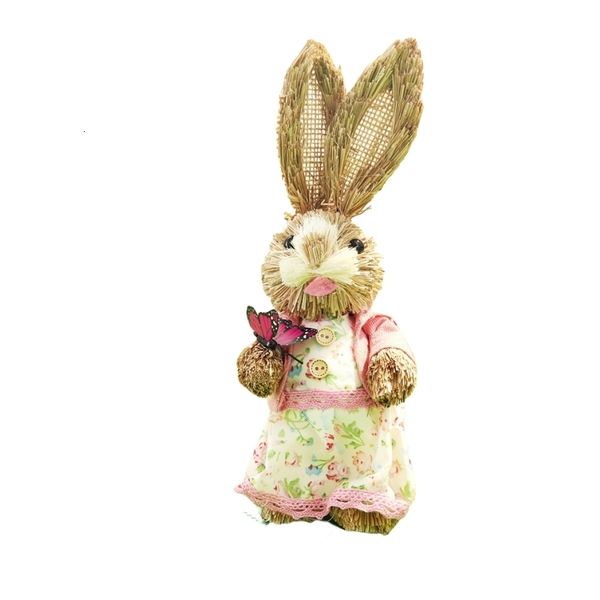 Decorative rabbit figurine, cute vintage toy for Easter, home decor, children's birthday gift