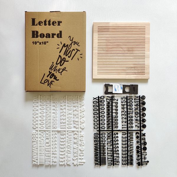 Decorative wooden letter boards in solid oak, round Nordic-style felt boards for children's rooms and baby spaces