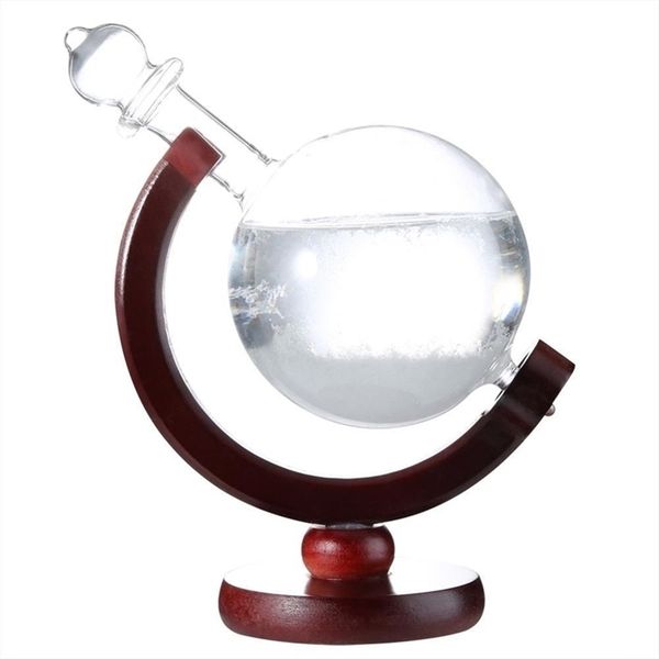 Desktop Weather Station Predictor Transparent Ball Storm Glass Creative Globe-Shaped Bottle Home Decor 211108

Transparent globe-shaped storm glass weather predictor for desktop home decor