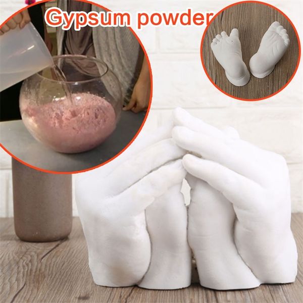 DIY 3D Hand & Footprint Kit with Gypsum Powder for Baby's First Birthday Gift - Create Lasting Plaster Casts