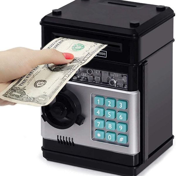 Electronic Piggy Bank Safe for Kids with Digital ATM Features and Coin Saving Functionality