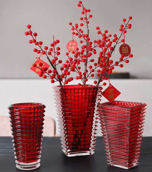 Elegant crystal glass vase for stylish home and office decor, perfect as a flower holder or desk ornament