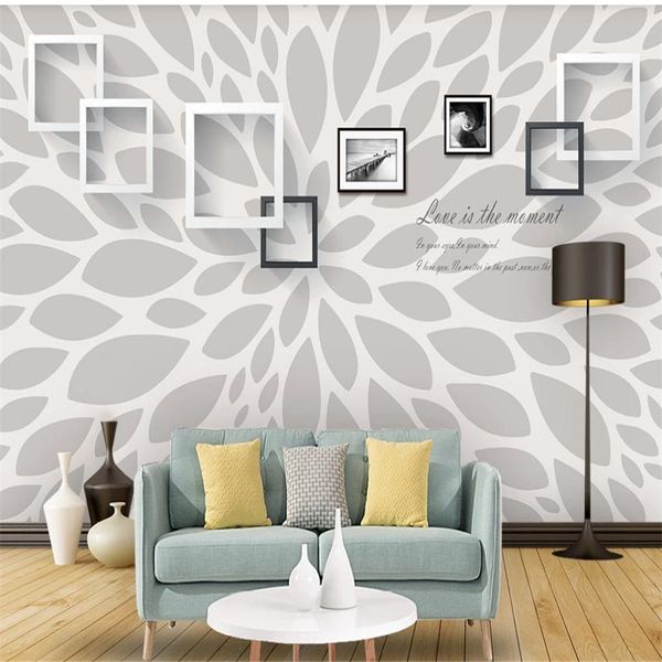 Elegant floral frame artwork for modern 3D wall decor