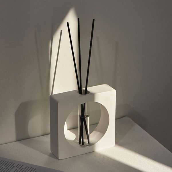 Essential Oils Diffusers Geometric Aroma Diffuser Bottle Modern Room Decor Empty Home Perfume Sticks With 230710