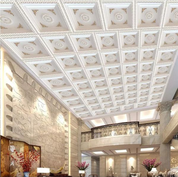 European white plaid sandstone wallpaper for living room ceiling and wall decor