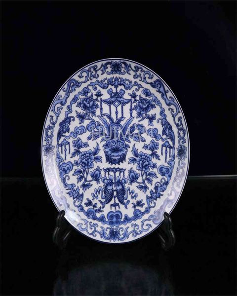 Exquisite hand-painted porcelain plate for elegant home decor
