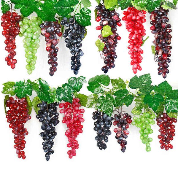 Faux hanging greenery with artificial grapes for DIY home, garden, wedding, party, and Christmas decoration