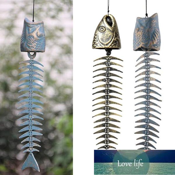 Fishbone wind chimes with a classic retro design, perfect for decorating gardens, living rooms, or balconies at factory prices