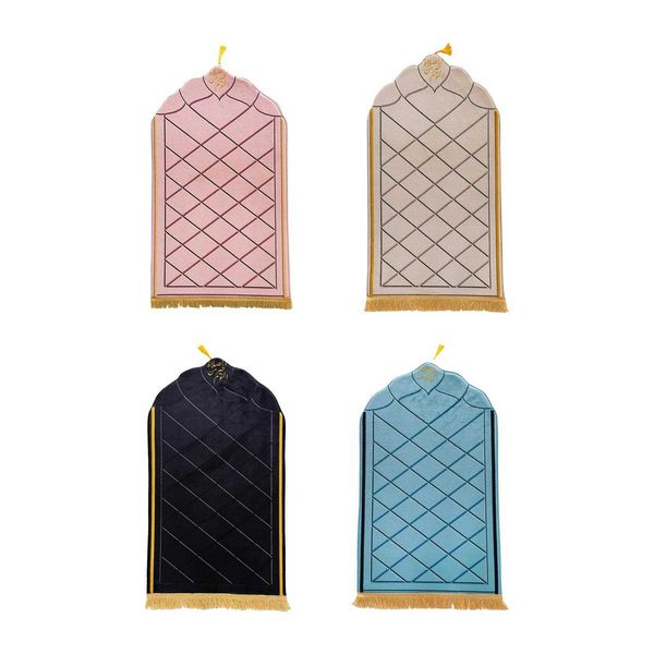 Foldable 65x110cm prayer mat, a versatile blanket and rug for home, weddings, and as a thoughtful Eid or Ramadan gift