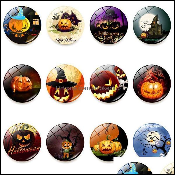 Halloween-themed fridge magnets featuring witch, pumpkin, and bat designs for home decor in 2021