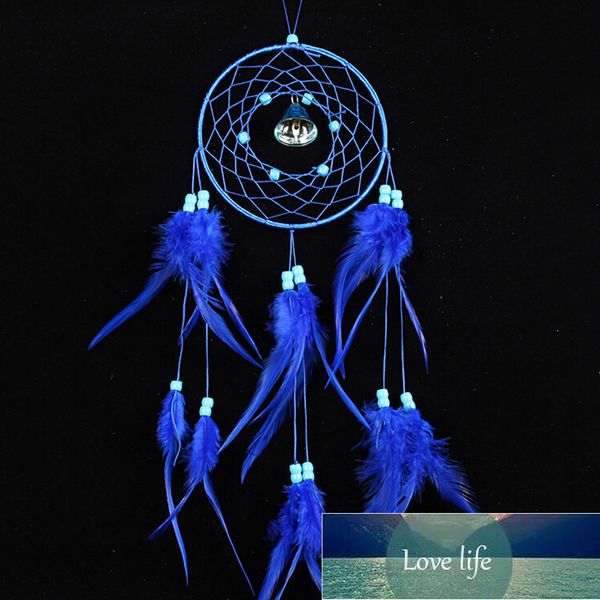 Handcrafted Blue Dream Catcher Wall Hanging with Feathers, Decorative Ornament Gift, Factory Direct Pricing, Expertly Designed, High Quality, Modern Style, Original