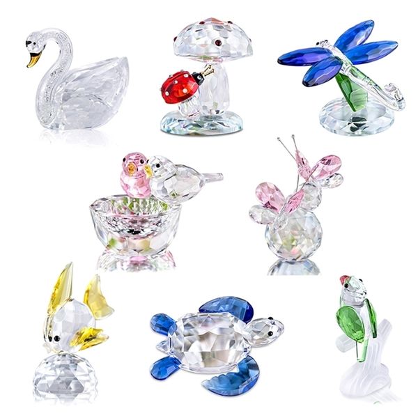 H&D 8 Styles Crystal Figurines Art Glass Animal Figure Statues Souvenir Sculpture Home Office Decoration Collectibles Gift 210811

H&D 8 crystal art glass animal figurines in various styles, perfec...