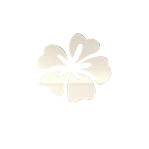 Hibiscus removable wall decals for kids' room decor and home art