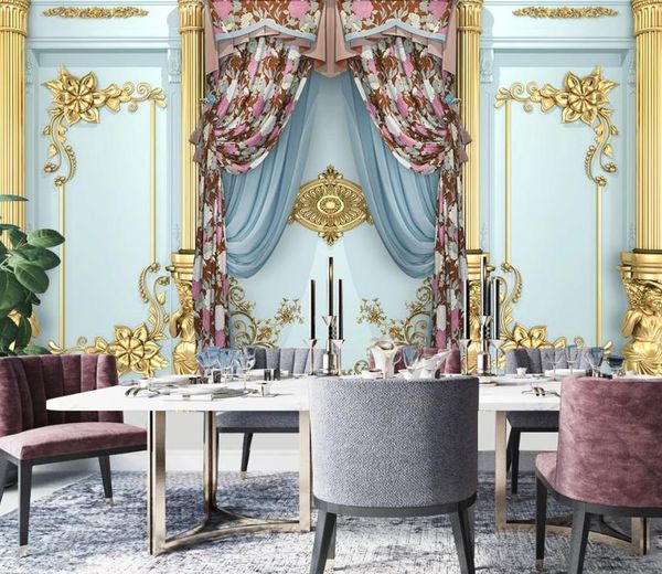 High-definition 3D stereoscopic wall murals for living room and bedroom decor, featuring premium printing for TV backdrops and wall decorations
