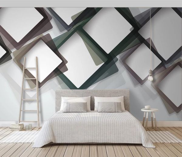 High-quality 3D mural wallpaper for abstract living room and bathroom decor, perfect for sofa and TV backgrounds, including 3D wall stickers for bedrooms