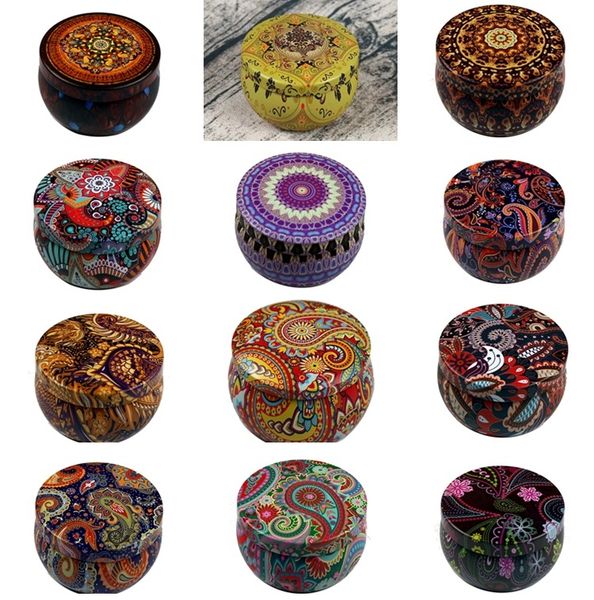 Home Fragrance dried flowers in creative iron cans, aromatherapy candles for household, floral birthday candles, handcrafted gift candles ZC1230