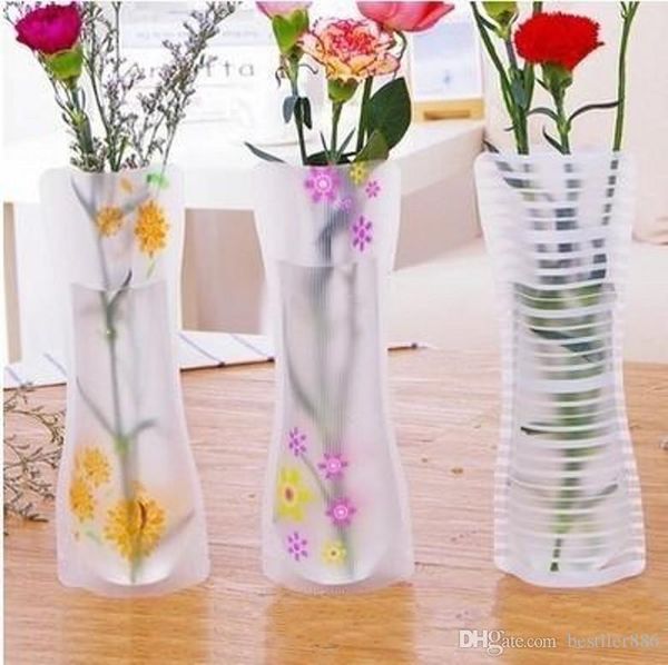Hot Creative Clear PVC Plastic Vases Water Bag Eco-friendly Foldable Flower Vase Reusable Home Wedding Party Decoration Flower Vases

Rewritten:
Creative clear PVC vases, eco-friendly foldable wate...