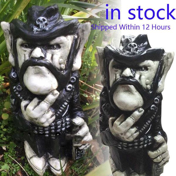Lemmy Rock Icon Sculpture Resin Leprechaun Statue for Outdoor Garden Decoration