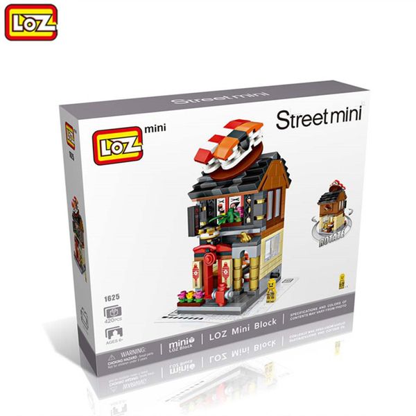 Loz City Mini Street View DIY Assembly Architecture 3D Model House Shop Educational Kids Gifts Toys Building Blocks Loz Sushi C0331  

(Note: Since the provided string is a product name/description...