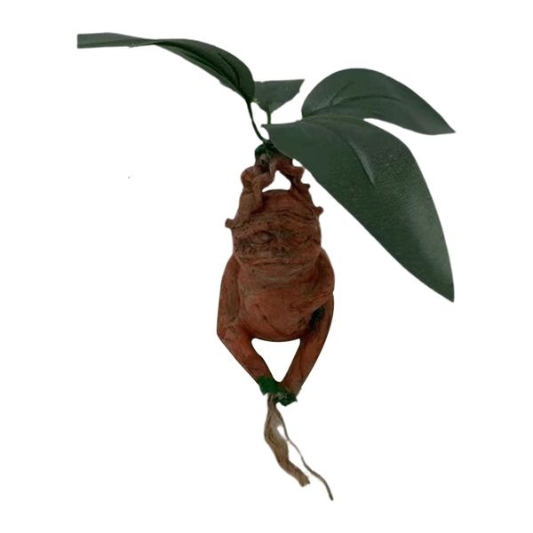 Mandrake grass resin statue for home decor, a unique landscape ornament and artistic figurine craft