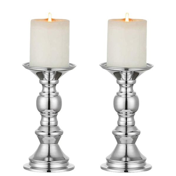 Metal candle holders for wedding table centerpieces and home decor