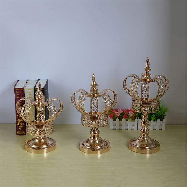 Metal candle holders in gold, elegant candelabras for weddings, stylish candlesticks for table decor, perfect for Christmas and home embellishment