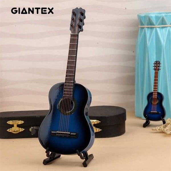 Mini classical guitar wooden model for home decor and gifting