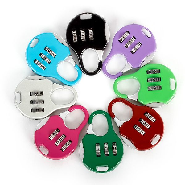 Mini combination lock for bags, luggage, school supplies, kids' outdoor trips, gym lockers, and metal security, size 5x3.5cm, shipped via DHL
