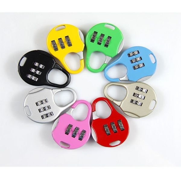 Mini combination lock for school bags, luggage, and gym lockers - secure metal padlock with fun designs for kids' travel and stationery