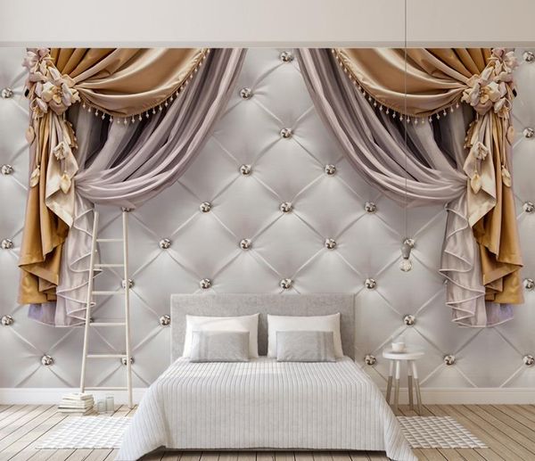 Modern custom photo wallpaper murals for living spaces, bedrooms, offices, hotels and KTVs
