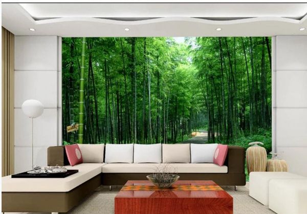 Modern forest scenery TV wallpapers for living room backgrounds